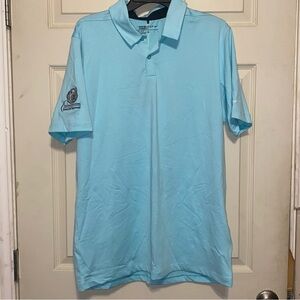 NIKE Golf NWT Men’s Standard Dri-Fit Polo Shirt With Logo Light Blue Size Large